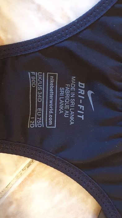 Nike  Pro Rival Спортен сутиен и бюстие НОВ-размер-34 D