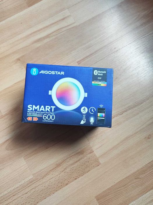 Set 4 spoturi smart LED RGB+CCT 6w Alexa