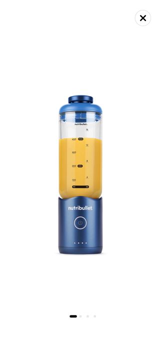Blender portabil Nutribullet® Flex NBP013BL, capacitate 590 ml, baza motor detasabila, 15 utilizari per incarcare, USB-C,