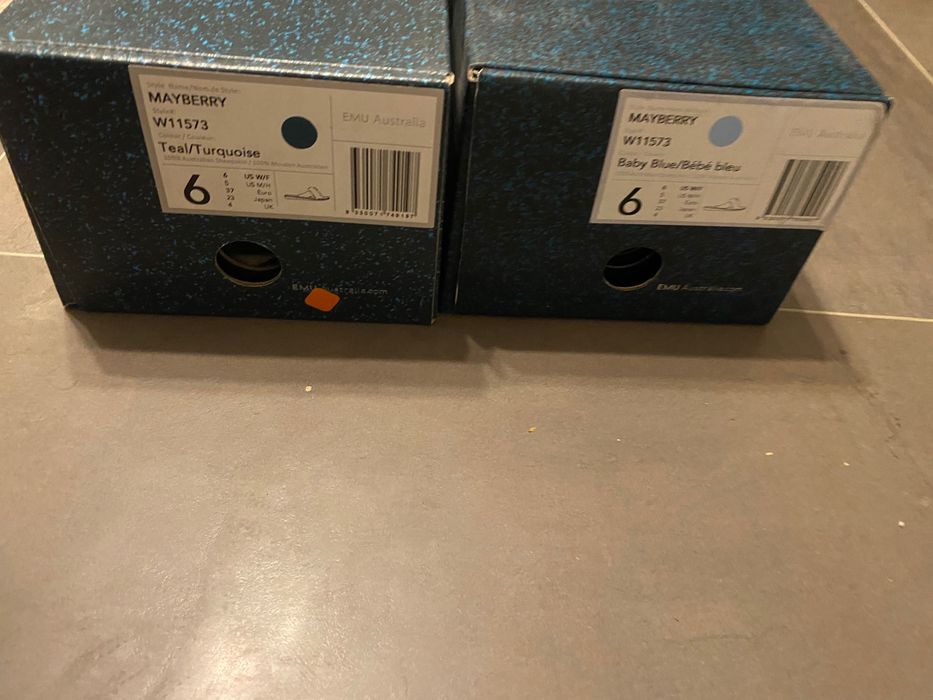 НОВИ с кутия Emu australia 36 нови кожени чехли кожени пантофи