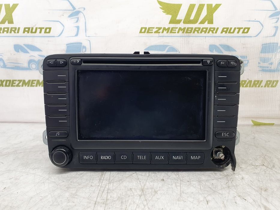 Radio cd mp3 player cu navigatie 1z0035194a Skoda Octavia 2 (facelift) (2008 - 2013)