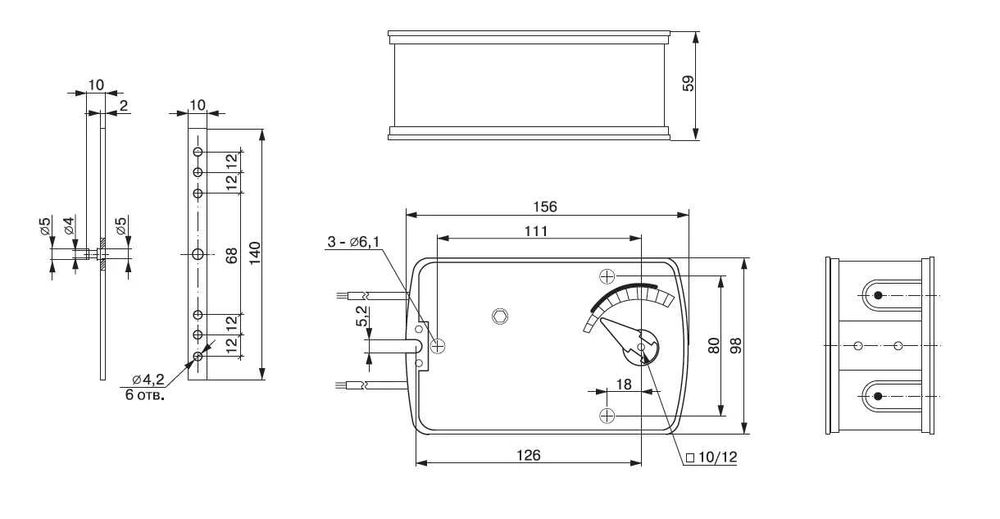 Электропривод в/п Vilmann 5Nм 230В