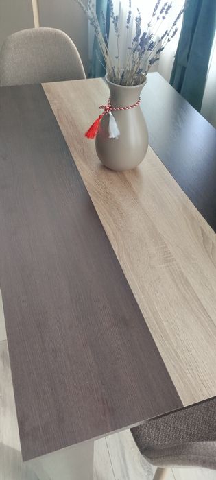 Masa bucatarie / dining Domus, 4 persoane, wenge+stejar sonoma