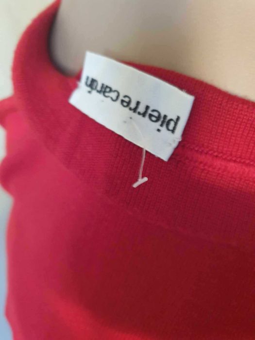 Fusta rosie lana vergina Pierre Cardin NOUA,rochie MNG, compleuAg