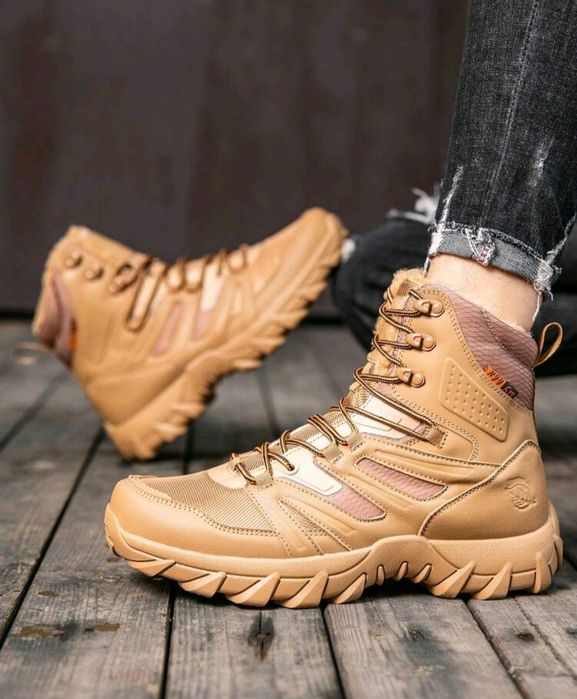 Нови мъжки кубинки каки  непромокаеми здрави ботуши тактически 45/46/4