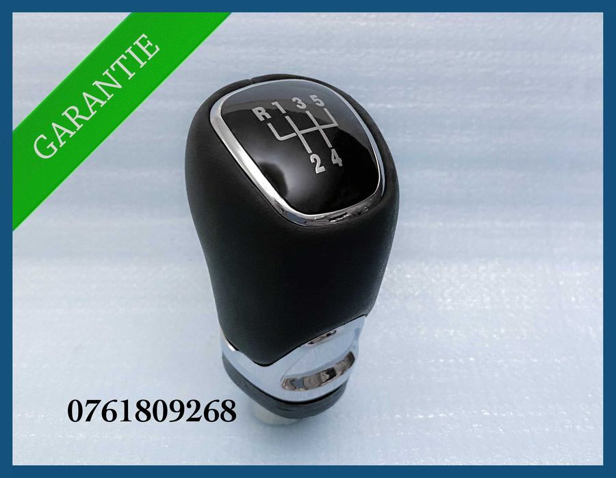Nuca schimbator din piele pentru SKODA Octavia 2 / 3 / Fabia / Rapid / Superb / Yeti cu 5 trepte