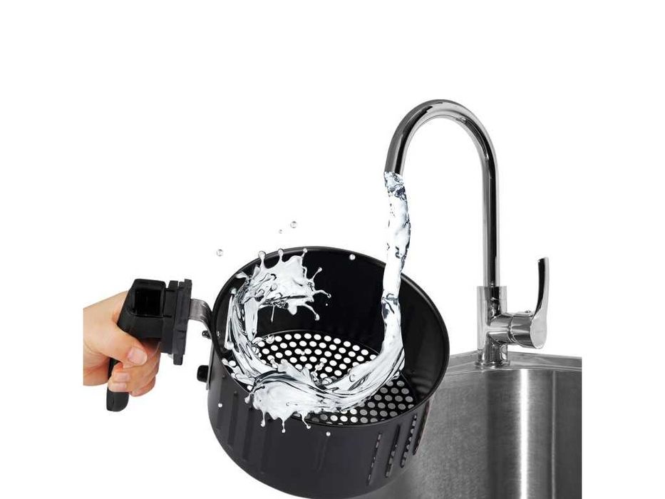 Cuptor cu aer cald monzana negru - 9 in 1 cu ecran tactil 1850 W 6,5 l