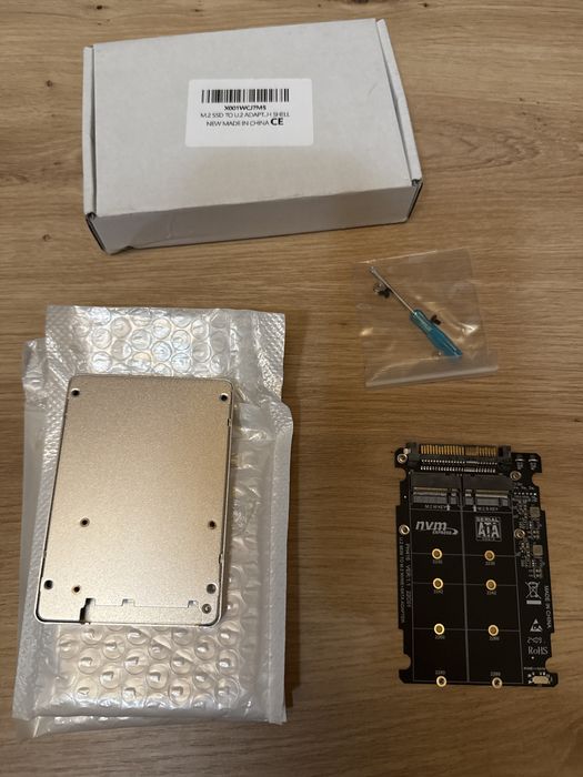 Adaptor M.2 NVMe SATA la U.2 SFF-8639 2.5 SSD Enclosure M Key B Key 2230 2242 2260 2280 PCIe NVMe