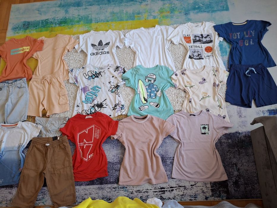 Lot merg 140-146 cm Adidas, H&M, George  pantaloni, tricou