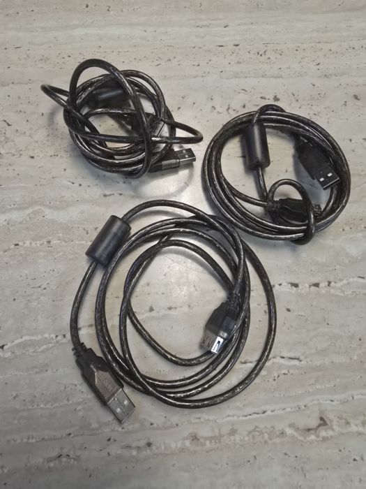 Кабеля компьютерные vga, com, LPT, USB a-b, удлинитель USB