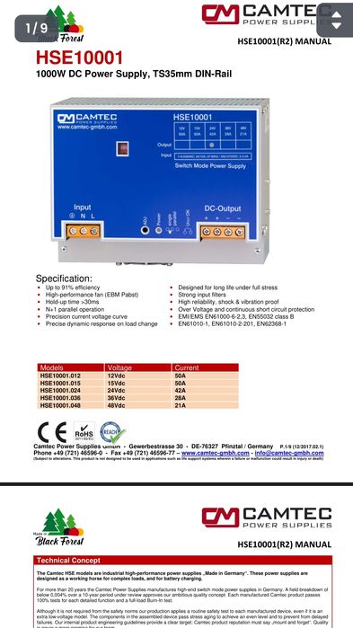 Sursa Alimentare 36v 28a