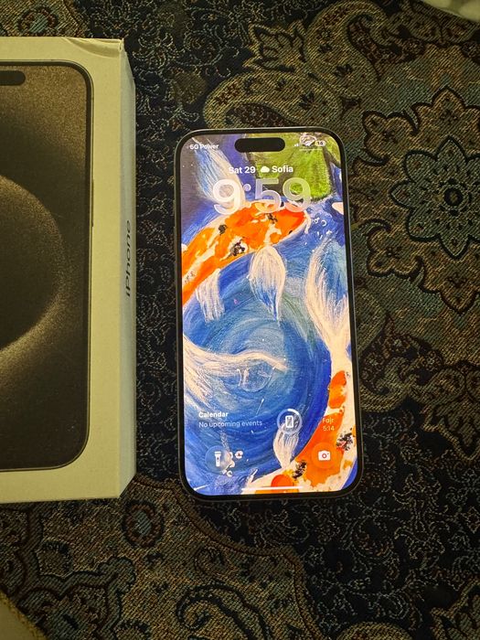 iPhone 15 pro in silver