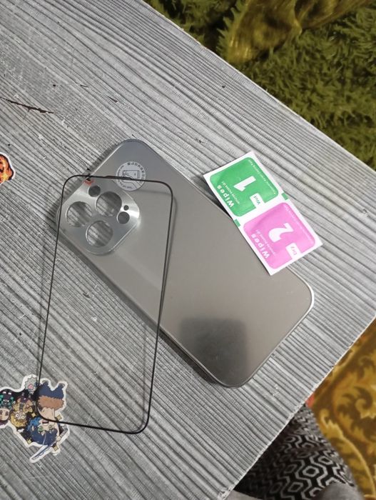 Чехол iPhone 15 Pro max / серебристый