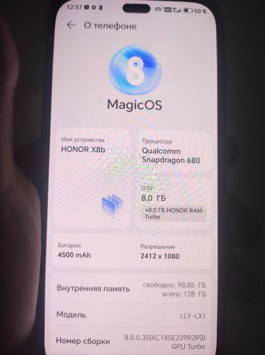 HONOR X8b Ram 8.0