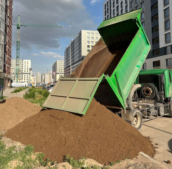 Чернозем песок щебень