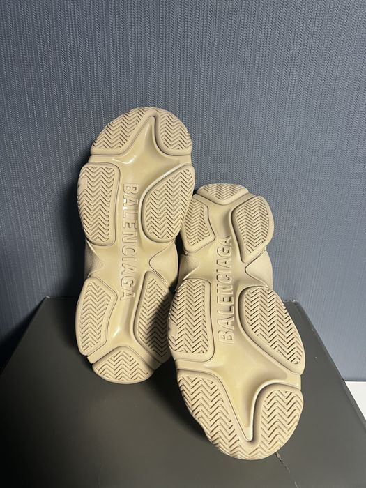 Adidasi Balenciaga Triple S Tan Piele Premium  / 2026