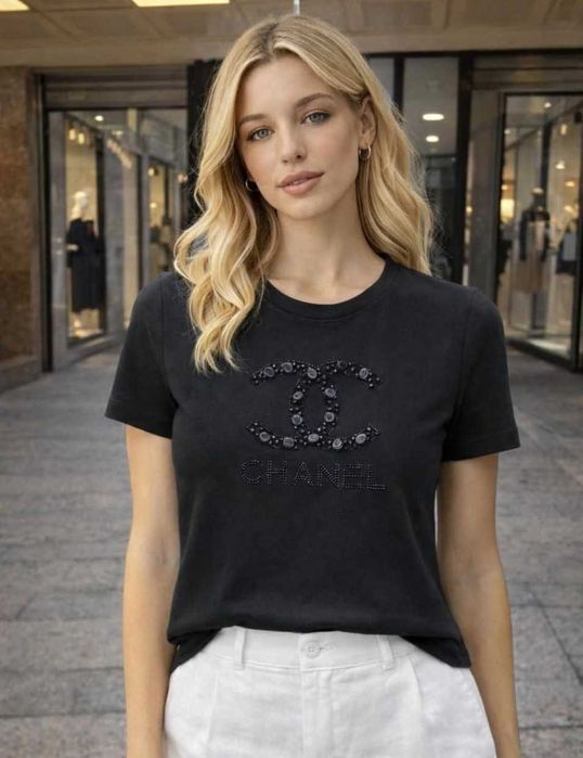 Дамска Тениска CHANEL Модел 2026 - 2 ЦВЯТА
