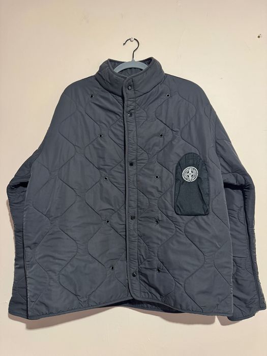 Stone Island AW2004 Quilted Inner Liner Jacket Grey.