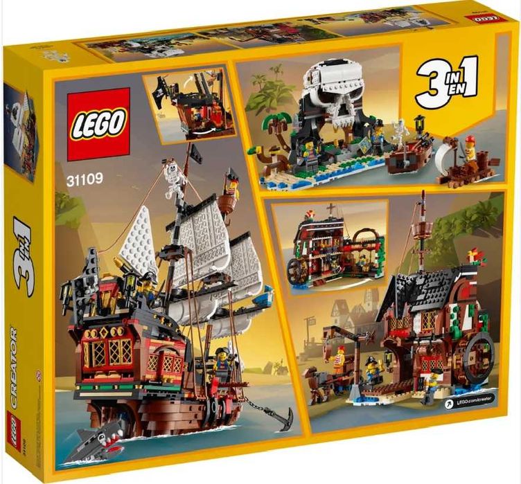 LEGO CREATOR 3-in-1 Pirate Ship 31109 [original] [sigilat] [2020]