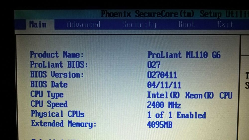 Сервер HP ProLiant ML110 G6 без HDD
