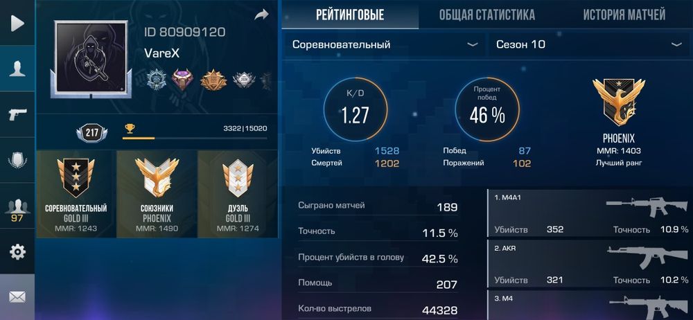 Аккаунт в стендофф 2