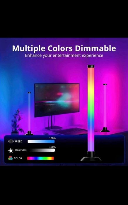 Doua bare luminoase RGBIC