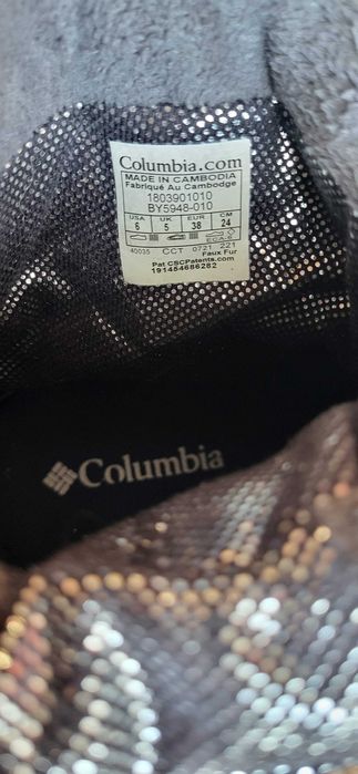 Columbia - супер запазени,непромокаеми боти Youth Minx™ Slip III,Черни
