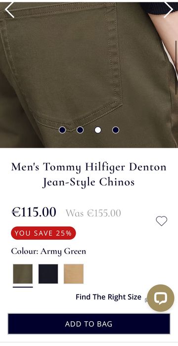 Мъжки дънки / панталон : Men's Tommy Hilfiger Denton Jean-Style Chinos 38х32
