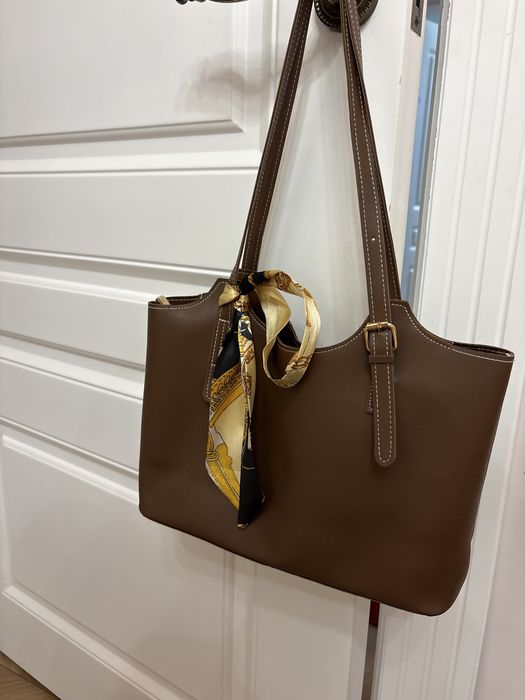 Сумка |кожаная | коричневая