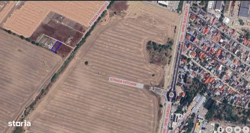 Teren intravilan, 538 mp, Alunisu, Magurele