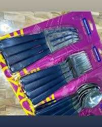 Нож, вилица или лъжица Сет 3 броя Прибор Tramontina (Бразилия) - сини