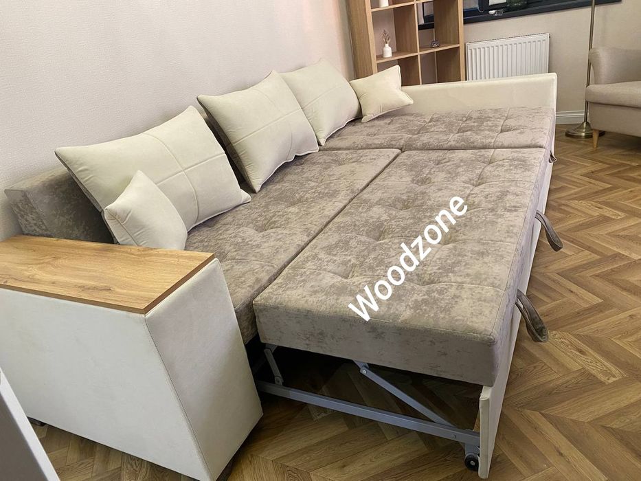 Угловой раскладной диван размер 230х150см