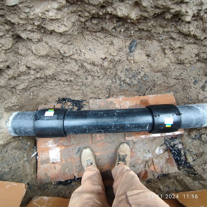 Большые трубы соединяем