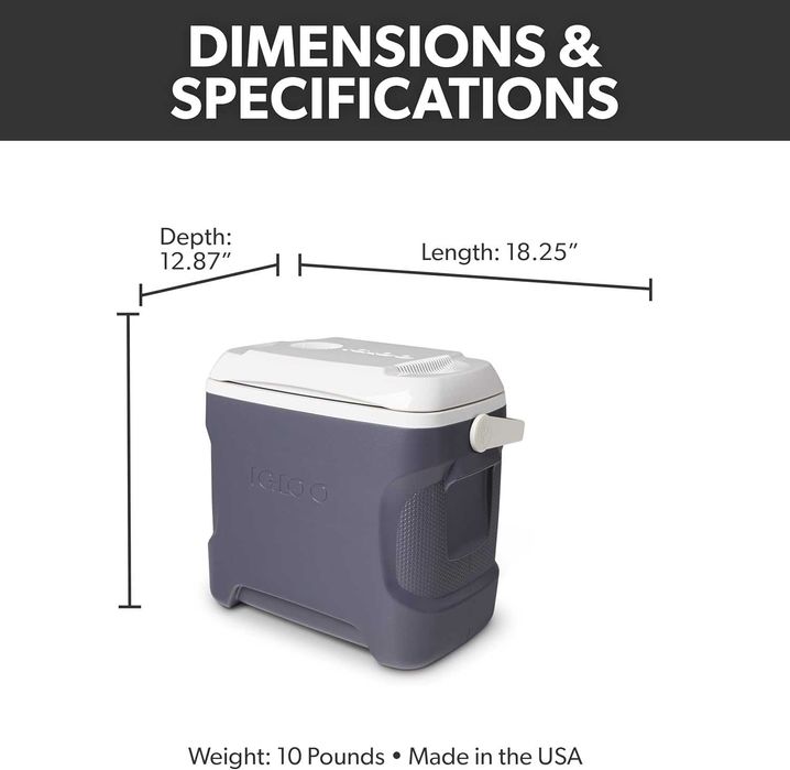 Авто холодильник Igloo Iceless 28 (США), 26 литров, 12V