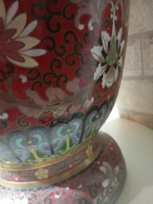 Старинна ваза клоазоне!