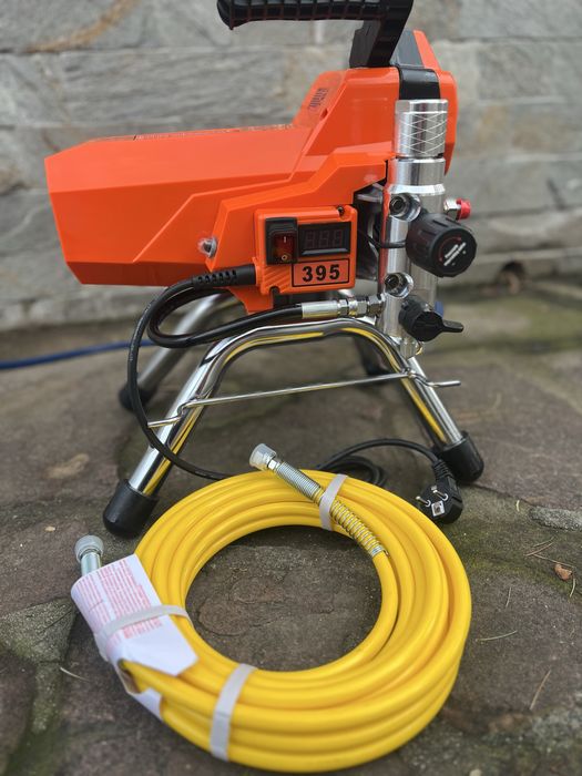 Машина за безвъздушно боядисване VEVOR 395-22, Мощност 2200 W, Максимален дебит 2 л/мин, Максимално налягане 3000 PSI