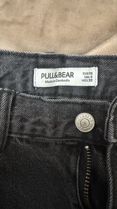Pull&bear джинсы черные женские