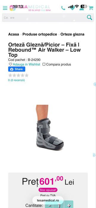 Orteza glezna Air Walker