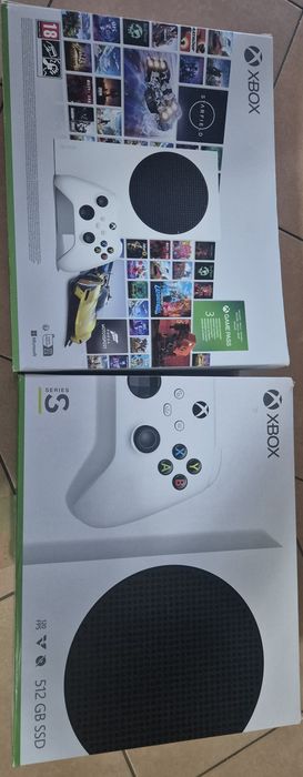 Xbox Series S 512GB nou + controller original Arctic Camo nou!