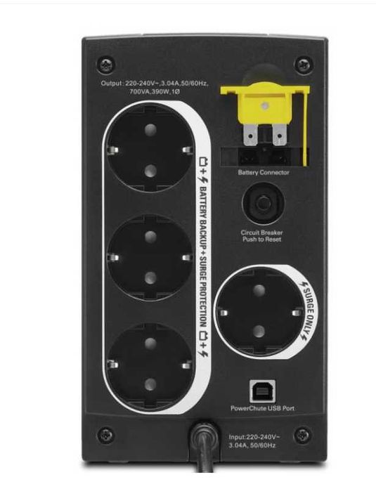 UPS APC BX700U-GR, 700 VA, 390 W, Line-interactive