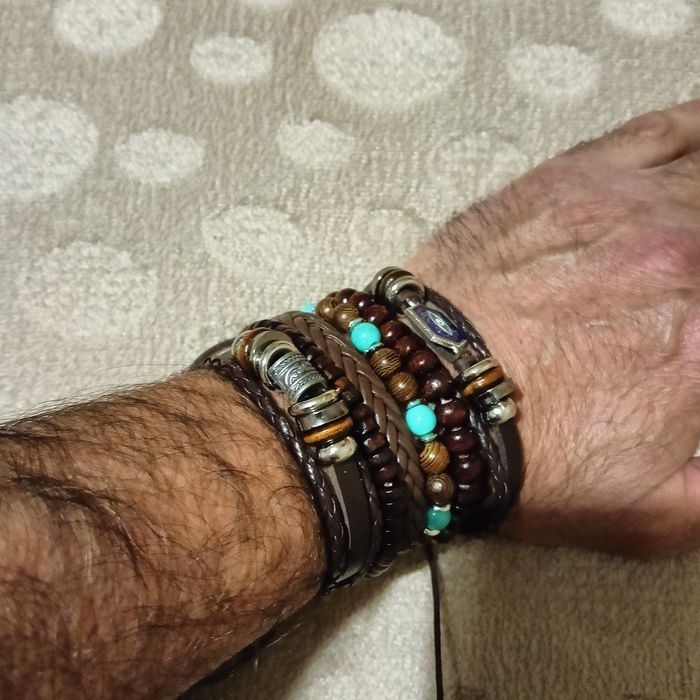 Комплект от 6 бр. мъжки гривни