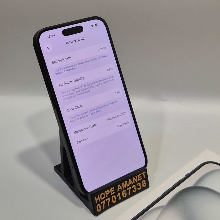 Hope Amanet P8 iPhone 15 Black 128GB