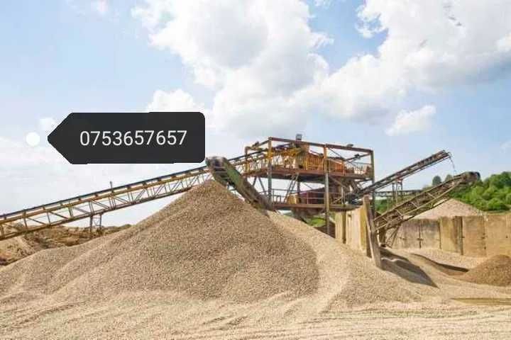 Nisip, balast, sort, pamant, refuz ciur, piatra concasata