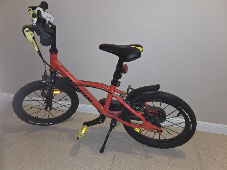 Bicicleta BTwin 16" 4-6 ani rosu