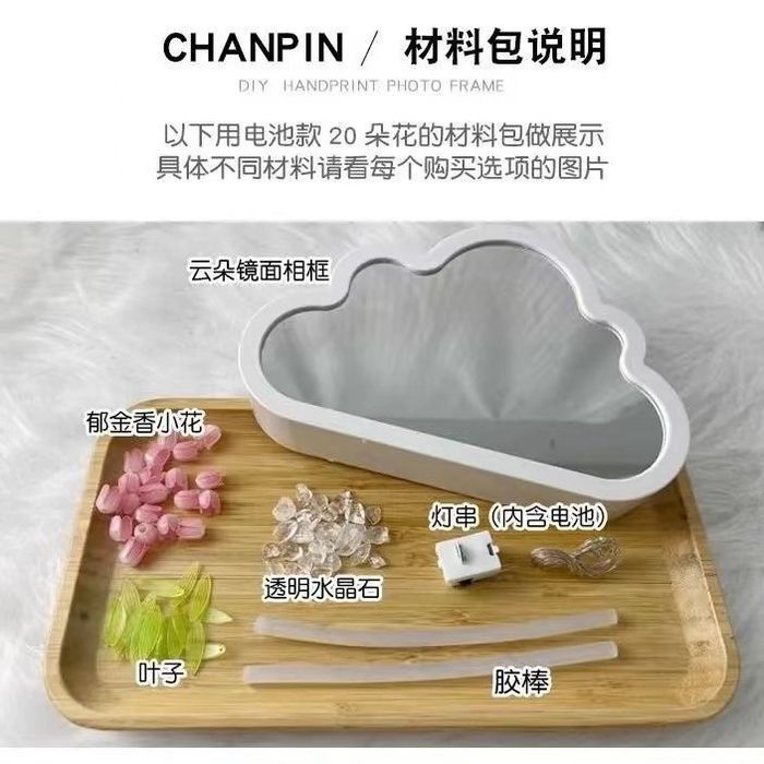 Зеркало- светильник. Цвет фиолетовый