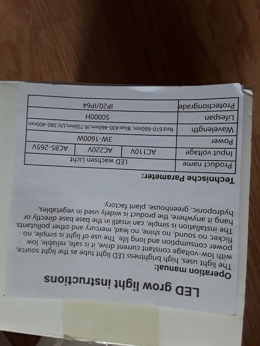 Bec led pentru creșterea plantelor