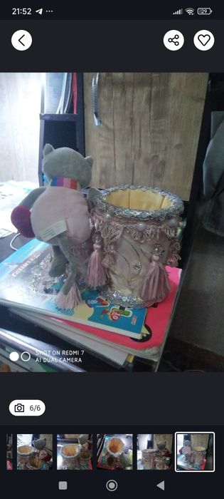 Стакан декоративный для расчески