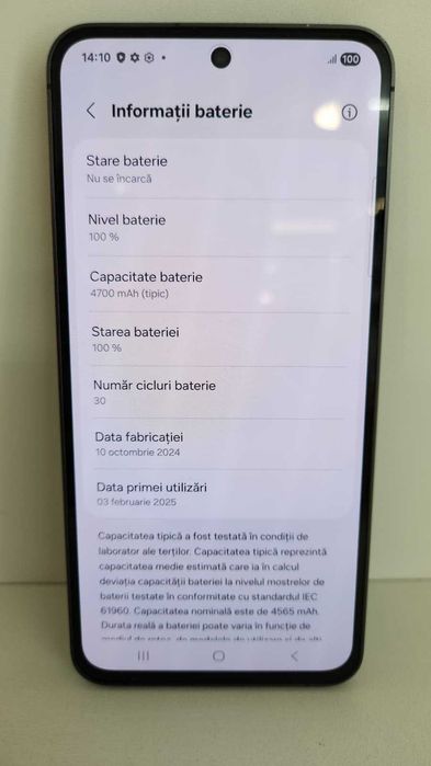 Samsung S24 FE 5G 8/128Gb (Ag8 Tudor1/B73551) – Garantie 2 Ani!