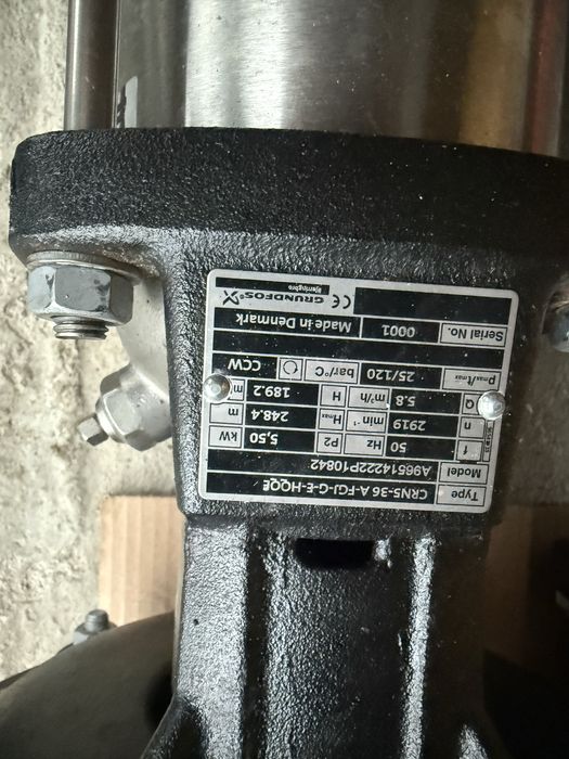 Pompe industriale Grunfors de presiune înaltā