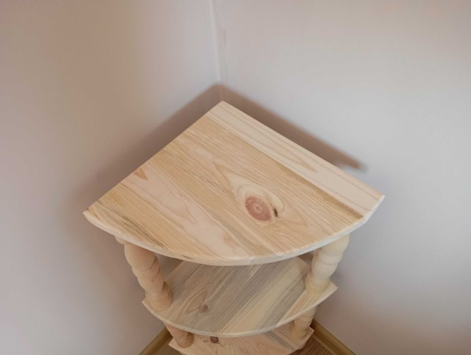 Ъглова етажерка (натурална) !!!